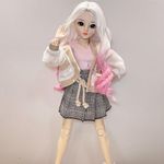 Yutotue 1/3 BJD Doll 24 Inch SD Dolls 18 Ball Jointed Girl Dolls DIY Toys with Full Set Clothes Shoes Wig Makeup Eyes, Best Gift for Girls (Susu)