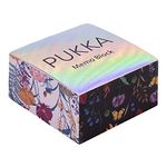 Pukka Pad, Bloom Memo Block – 500 Sheets of White 70GSM Note Paper – 80 x 80mm, Floral Printed Edges, 2 Pack