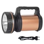 Smuf Metal 1 KM Range with Side Light 6000 mAh Lithium Battery Torch Light for Farmers, Camping Purpose