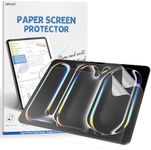 2 PACK Paper-feel Screen Protector for iPad Pro 11 Inch M4 2024, Matte PET Film Compatible with Apple Pencil/Pro, Write and Draw Like on Paper, Anti-Glare/Anti-Fingerprint