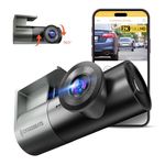 Crossbeats RoadEye Neo Dash Camera for Car | WiFi & APP | 2MP FHD 1080p 170° Wide Angle Dashcam | 360° Front Camera for Car | Night Vision | G-Sensor | Loop & Audio Recording | Easy DIY Set Up