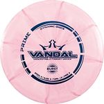 Dynamic Discs Prime Burst Vandal Disc Golf Driver, Men and Women, Controllable, Beginner Friendly Distance Frisbee Golf Disc, 176g, Stamp Color Will Vary, Pink