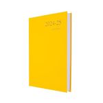 Collins Essential A5 Academic Year 2024-25 Day a Page Diary - Yellow - Mid Year Academic Planner for Students and Teachers - ESSA51M.45-2425 - July 2024 to July 2025