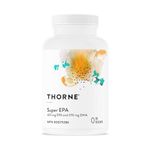 Thorne Super EPA - Omega-3 Fatty Acids EPA 425mg and DHA 270mg Supplement - Support Brain, Cardiovascular, Joints, and Skin - Gluten-Free, Dairy-Free, Soy-Free - 90 Gelcaps