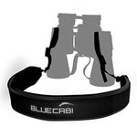 BlueCabi Neoprene Neck Shoulder Strap for Cameras and Binoculars,Comfortable Adjustable Fit for Men and Women with Anti Slip Material,Lightweight Design for Binocular Telescopes, Black, Large