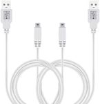 2Pack 10FT Charger Cable for Wii U Gamepad, AC Power Adapter Charger Cord for Nintendo Wii U Gamepad Remote Controller