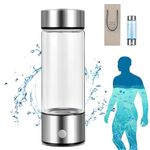 Hydropures Hydrogen Water Bottle, Hydrogen Water Bottle-Hydroh, Portable Hydrogen Water Generator Bottle (Silver)