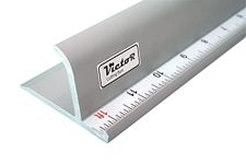 Victor Cutting Ruler 24 Inch - Metal Ruler - Non Slip - Straight Edge Ruler - Scale Ruler - Steel Ruler - Aluminium Cutting Ruler - Safety Ruler