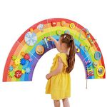 SPARK & WOW Rainbow Activity Wall Panels - Toddler Activity Centre - Wall-Mounted Toy for Kids Aged 18M+ - Decor for Bedrooms, Nurseries and Play Areas