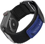 Ritche Nylon Rugged Apple Watch Band, Black, 42mm-44mm