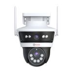 Trueview Smart 4G Linkage 2Mp+2Mp Pan-Tilt Zoom CCTV Camera, Outdoor Indoor Security Camera, Water Proof, 2 Way Talk, Cloud Storage, Motion Detect, Supports SD Card Up to 256 GB, Night Vision