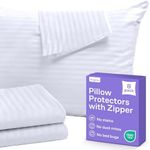 Set of 12 Pillow Protectors with Zi