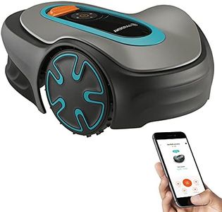 GARDENA SILENO Minimo - Fully automatic robotic lawnmower with Bluetooth App, quietest in the market, boundary wire included, for lawns up to 5400 sq. ft.