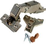 Ferrari 170 Degree Kitchen Door Hinge Kit for New or Replacement Door Hinges: Includes Hinge GM9579FE25F or C90300Aggws, Hinge Plate 3 mm H3 2t B112