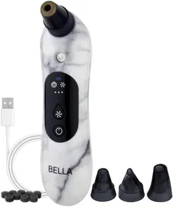 Spa Sciences - BELLA Microderm Pore Extractor & Nano Mister - 3-in-1 - Exfoliation & Pore Purification - Hydrating, Refreshing, Soothing - for All Skin Types - USB Charging