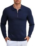 COOFANDY Mens Polo Shirt Long Sleev