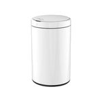 FAWES Touch Free Stainless Steel Automatic Sensor Dustbin for Home, Office, Bathroom, Kitchen etc - (White, 12L)(Motion-Sensor)