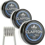 Prebuilt Clapton Coils 0.8Ω A1 30pcs for RDA RBA RDTA Tanks - Prebuilt Coil Vaping Accessories - Plastic Tub (30PCS CLAPTON 0.8OHM)