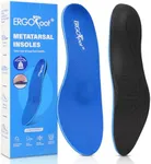 ERGOfoot Metatarsalgia Insoles, Plantar Fasciitis Insoles with Arch Supports, Heavy Duty Support Inserts, 300lbs+, Wide Feet, Relieve Metatarsalgia, Flat Feet, High Arch, Ball of Foot, Foot Pain