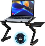 Laptop Stand For Bed With Fan