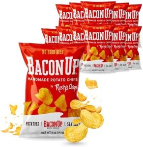 Bacon Up by Rusty's Chips Sea Salt Potato Chips, 12 Pack