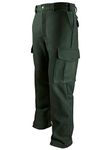 Dark Green Heavyweight Wool Hunting and Shooting Cargo Pants to Size 52 Made in Canada (52 Waist)