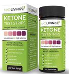 NKD Living Ketone Test Strips (120 Strips in 2 x 60 Keep Fresh Packs) Accurately Detect and Measure Your State of ketosis in Seconds.