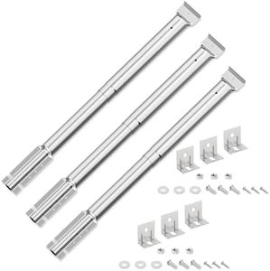 Universal Quemador Barbacoa de Gas,Repuestos de Tubo Quemador Barbacoa en Acero Inoxidable,Piezas de Repuesto para FirePlus, Fir e Mountain y Otros Parrillas (31cm a 44 cm, 3 Piezas)