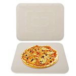 Finderomend Pizza Stone 12"x 15" Pizza Stones for Grill and Oven, Thermal Shock Resistant Rectangular Cordierite Ceramic Pizza Grilling Stone Durable and Safe Baking Stone