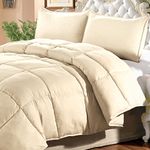 Home Soft Things Serenta 3 Piece Down Alternative Comforter Set, King Angora