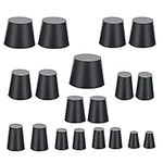Solid Rubber Stopper Bungs 19 Piece