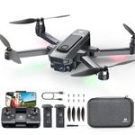 DEERC D25 Drone with 1080P HD Camera for Kids Adults with 5G Transmission, Foldable RC Quadcopter with Brushless Motor, Optical Flow, Tap Fly, Voice Control, 2 Batteries 40Mins, Easy for Beginners