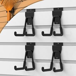 HUHOLE Slatwall Accessories, Slatwall Hooks, Slat Wall Accessory, Slat Wall Hanging Hook and Hangers, 4Pack