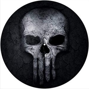 Slipmat Slip Mat Scratch Pad Feltro per qualsiasi 12" LP DJ Vinyl Giradischi Giradischi Grafica personalizzata - skull