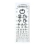 Eye Chart Snellen Wall Hanging Kindergarten Children Plastic Eye Exam Test Wall Chart Distance for 118inches/196.8inches