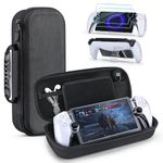 4 in 1 Portal Case for PS Portal Remote Player, PS Carry Case Accessories Bundles with PS Portal Travel Carrying Bag, PS Portal Protective Case, 2-Pack Screen Protector Tempered Glass