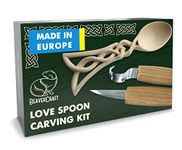 BeaverCraft Wood Carving Kit for Beginners Whittling Kit - Spoon Carving Tools Wood Carving Chisels Wood Carving Tools Set Basswood Carving Blocks & Carving Gouge - Woodworking Kit DIY 04 Hobby Kit