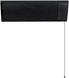 660W Electric Patio Heater Wall Radiant, Strip Infrared Heater for Outdoor or Indoor Use with Pull Cord Switch, Patio Garden Backyard Heater Energy Saving IR Heating Portable Space Warmer