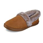 Skechers Women's Cozy Campfire - Team Toasty Low Top Slippers, Brown Chestnut Microfiber Suede Faux Fur Line Csnt, 7 UK