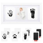 ARCROS Baby Footprint Kit & Handprint Kit For Baby Shower Gifts, Baby Photo Frame With Ink Pad For Baby Prints, Pet Paw Print Kit for Dogs