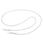 TOYANDONA Fashion Stainless Steel Snake Chain Style Eyeglass Sunglasses Chain Cord Neck Strap Holder (Silver)