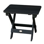 Highwood Folding Adirondack Side Table, Black
