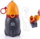 DIJIAMEIYA Travel Urinal for Kids,Rocket Toys Portable Emergency Urinal for Toddler,Light and Easy to Carry,Suitable for Car,Travel,Camping and Children's Urinal Potty Training(Vitality Orange)