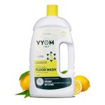 Vyom India Floor Cleaner Liquid, Lemongrass & Cedarwood Essential Oil Powered Eco Friendly Disinfectant Surface & Floor Wash Liquid, Child & Pet Safe, Herbal, Non Toxic & Plant based - 1Ltr