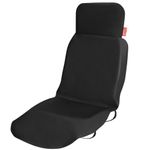 Kingsleeve® Car Seat Cover | Driver or Passenger Seat | Universal Snap-On Fit | Water-Repellent | Easy Care 600D Oxford Polyester | Breathable Front Seat Protection | Black