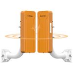 CPE469 Gigabit Wireless Bridge: Dual-Band 2.4GHz & 5.8GHz, Point to Point WiFi Bridge Outdoor with Pole Mounts, 3KM Long Range CPE, IP65 Waterproof, Network Extend to Outbuildings/Shop/Barn/Garage