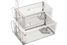 2Pack Rat and Squirrel Cage Humane, Live Multi-Catch Traps for Rats,Mouse, Rattus Norvegicus and Small Animals, Effective Quick Great for Outdoor & Indoors, Simple to Set