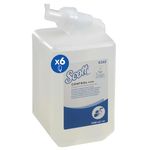 Scott Control Foam Frequent Use Hand Cleanser 6342 - Unscented Foaming Hand Soap - 6 x 1 Litre Clear Hand Wash Refills (6 Litre total)