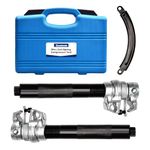 Zoomtools 2pcs Coil Spring Compressor Tool Heavy Duty Macpherson Strut Spring Compressor Set with Safety Jaws and Holder