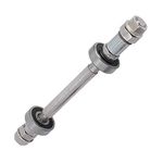 Durable Metal Bicycle Wheel Hub Axle Front Rear Solid Shaft Lever Bike Repair Tool Accessories ((Rear) axle+6000 Bearing)